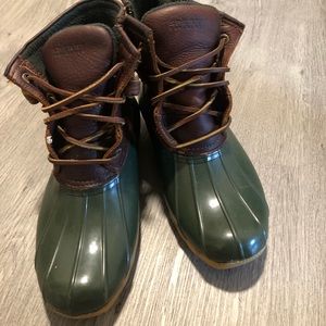 Sperry Green Duck Boots
